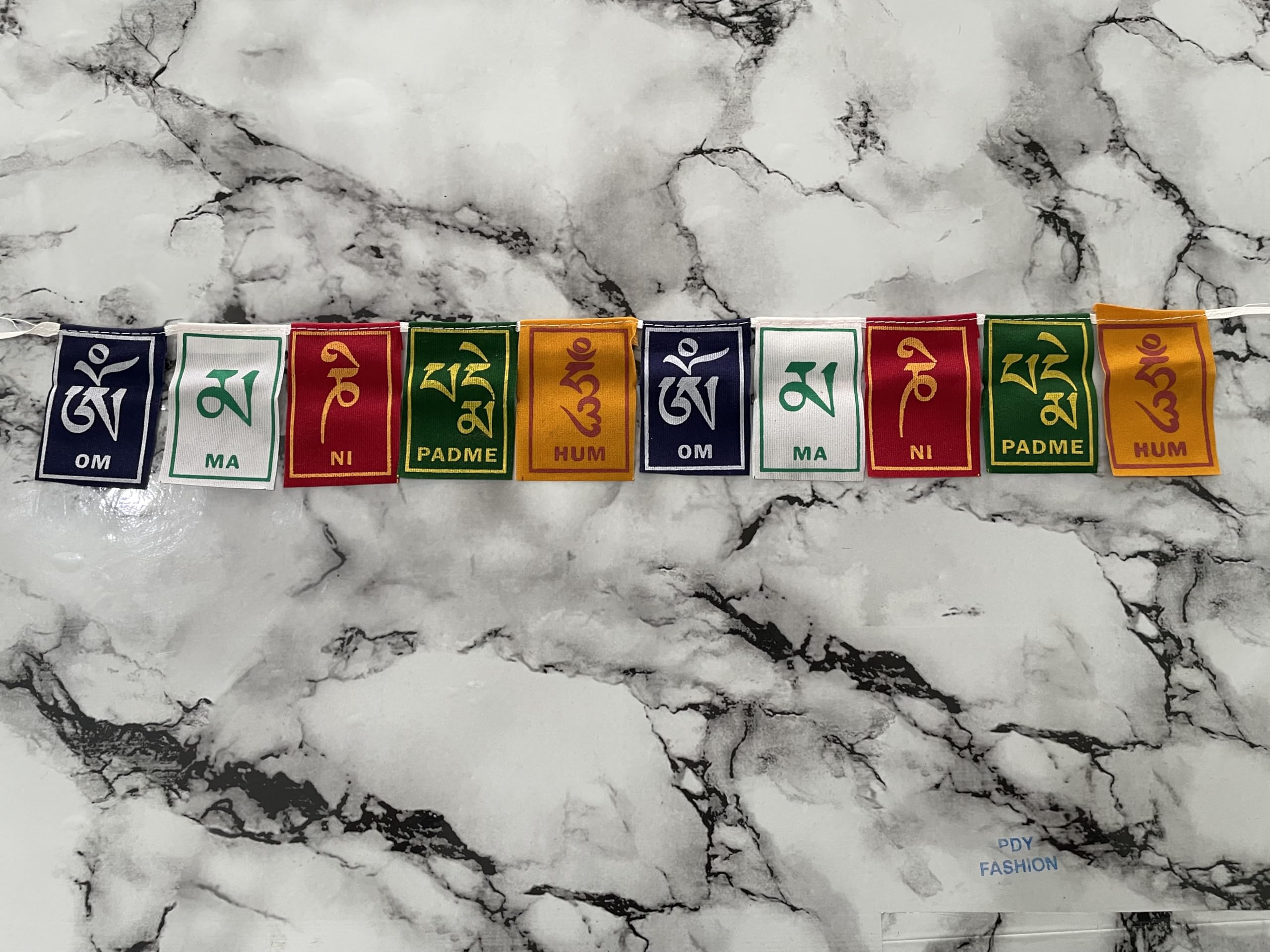 PDY FASHION Tibetan Prayer flag for bike. Peace Mantra Leh Ladakh Flag For Car | Home Decoration Prayer Tibetan flag | Om Mani Padme Hum | Multicolour (Pack of 1) no.1-image-36