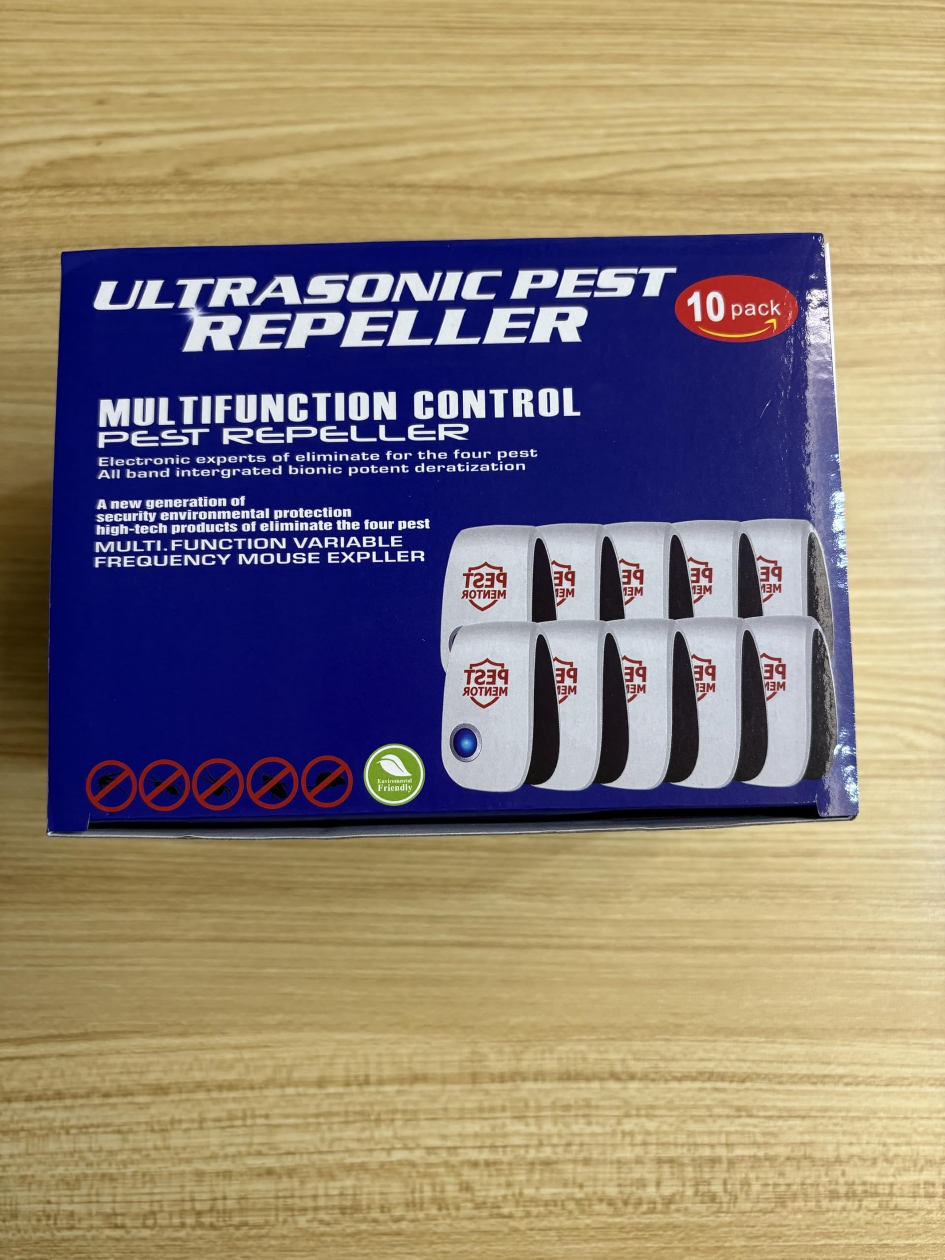 Repellente elettronico a ultrasuoni per parassiti, 10 pezzi, repellente elettronico per insetti, topi, zanzare, scarafaggi, roditori, ragni, formiche