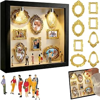 Dandin DIY Mini Museum Silhouette Box, Mini Museum Bilderrahmen