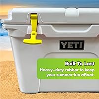 Vista 6 de Beast Cooler Accessories Pestillos de repuesto para enfriadores duros Yeti Tundra y RTIC – Paquete de 2 correas amarillas para enfriadores – Piezas