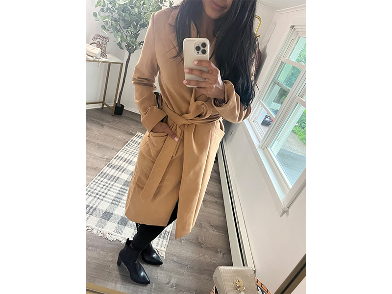 Amazon.com: Womens Classic Coat Lapel Collar Open Front