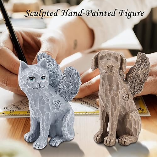Miniatura 6 de MEJORMEN Figura de ángel de gato, regalo conmemorativo de la amistad, regalo conmemorativo de la amistad de 2.95 pulgadas, regalos de condolencias