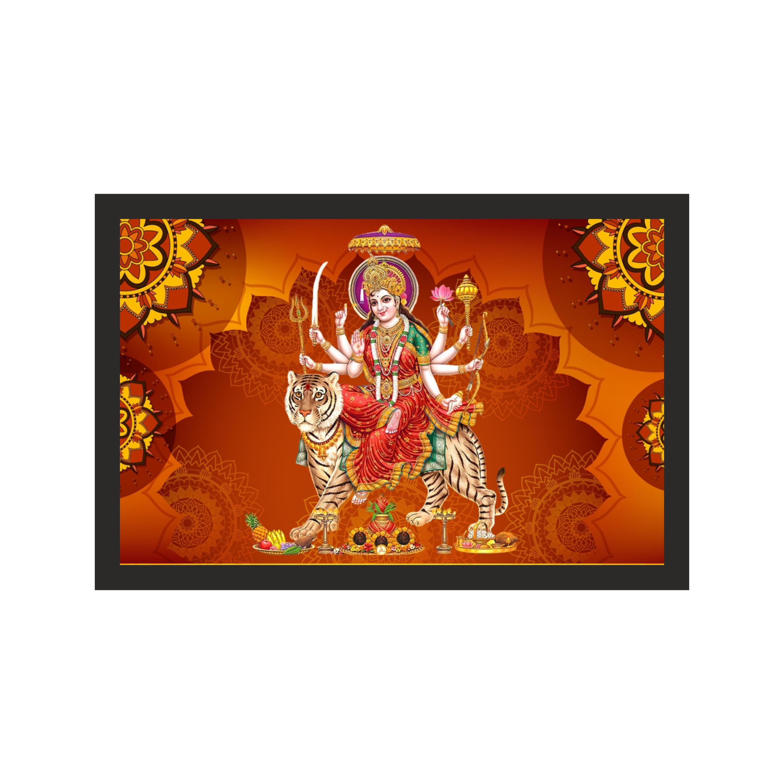 Majestic Maa Durga Wall Art