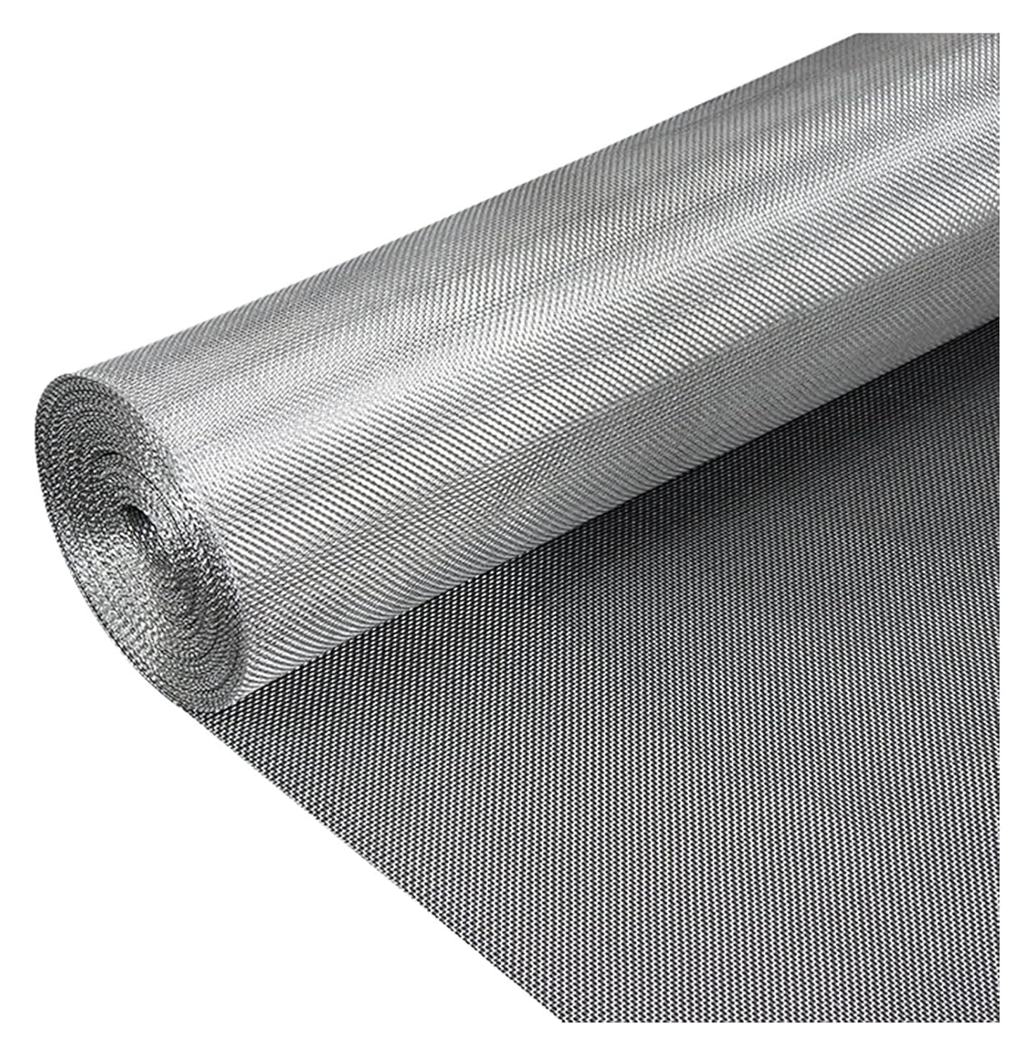 Stainless Steel Woven Wire, 60 Mesh Fine Screen Mesh Filter Net Filtration Cloth Stainless Steel Air Vent Net(1.2x8m)
