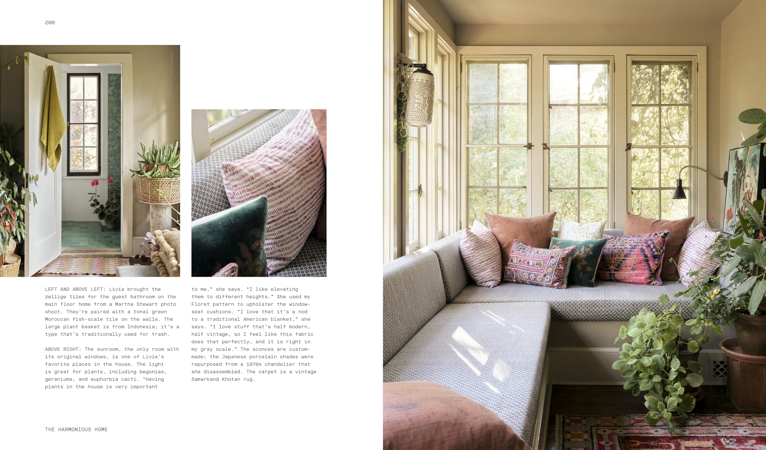The Harmonious Home : Designing Peaceful, Personal Spaces Inspired by Nature