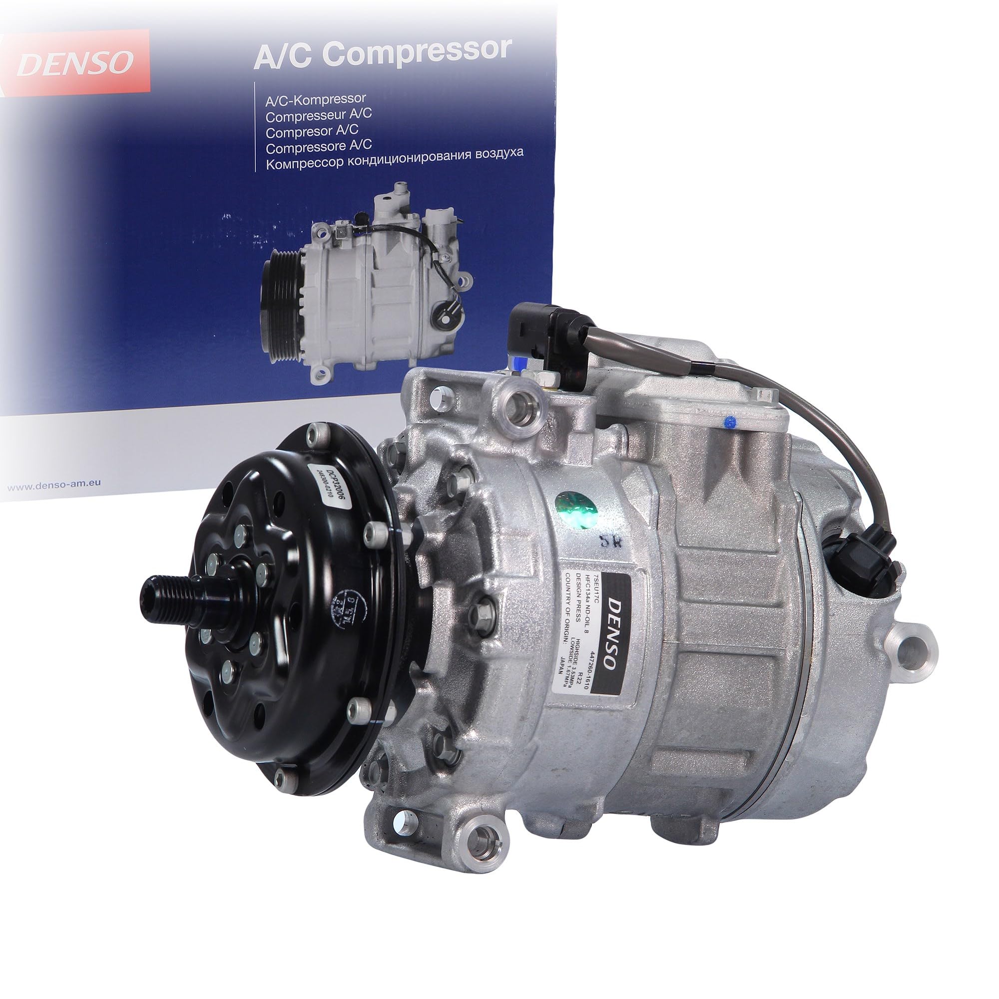 DENSO A/C Compressor DCP32006 - OE-Quality Air Conditioning Compressor Replacement - Direct Fit Easy Install - Thermal Range AC Air Con