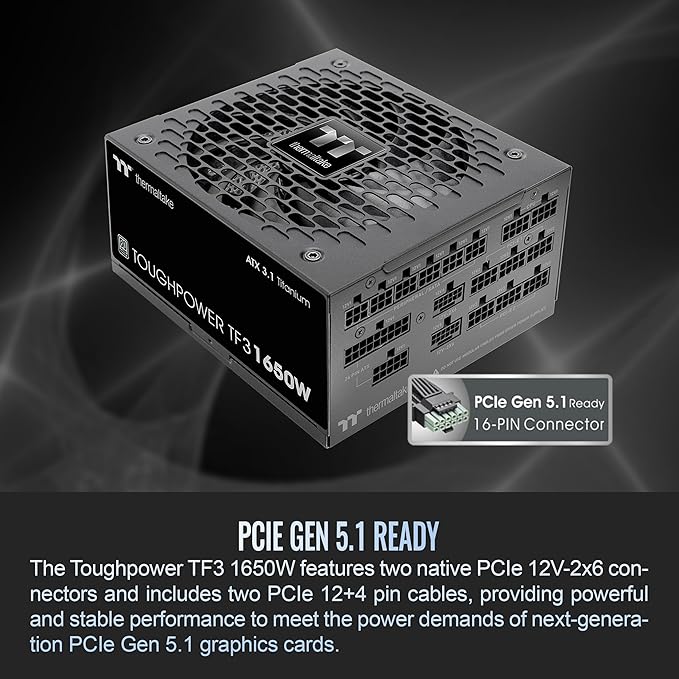 Fuente de Poder Thermaltake Toughpower TF3 1650W 80 Plus Titanium miniatura 3