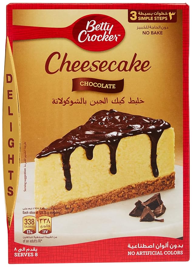 Betty Crocker Cheesecake Chocolate Cake Mix, 360g Amazon.in Grocery
