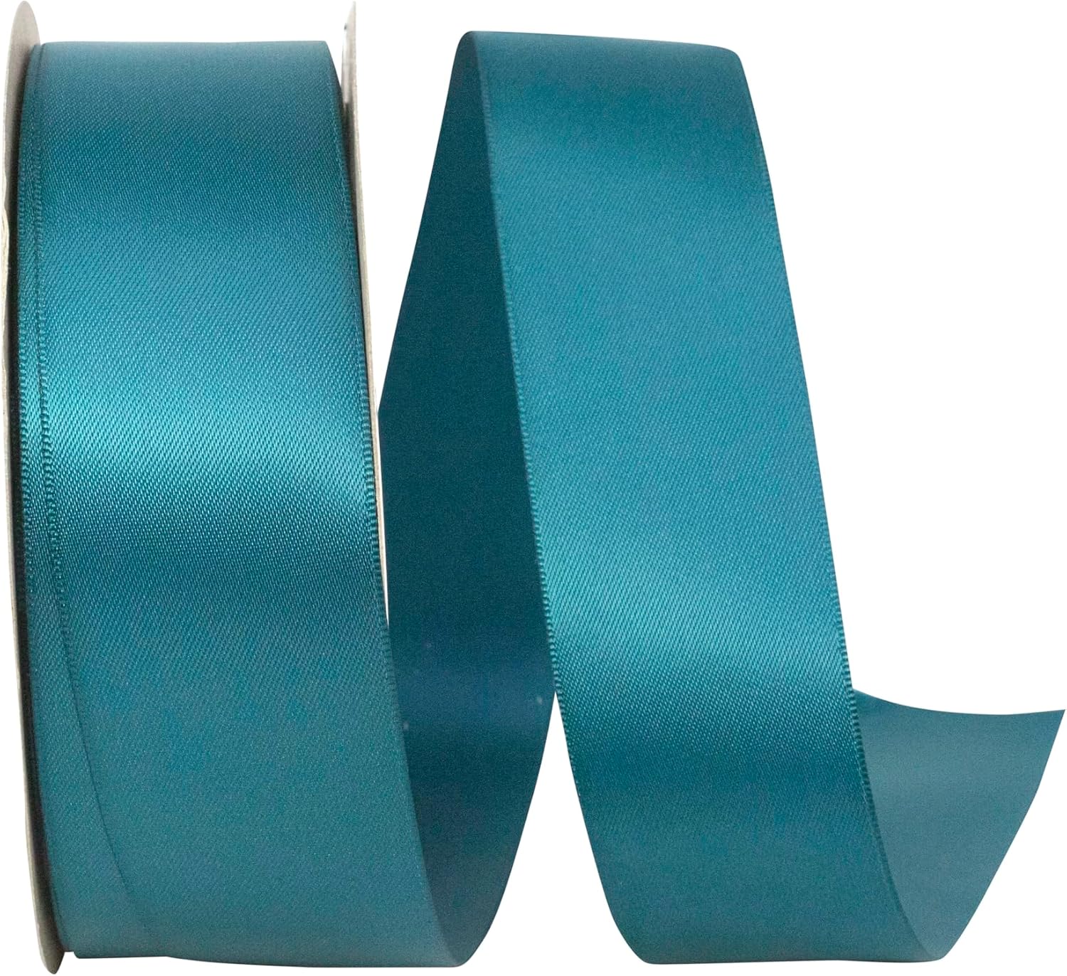 Reliant Ribbon 4950-916-09K Double Face Satin Ribbon, 1-1/2 Inch X 50 Yards, Teal