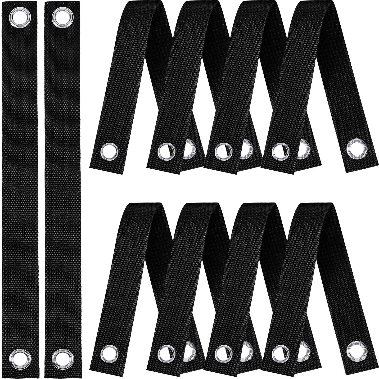 MTLEE 16 Pieces Tree Tie for Staking 16 in Tree Stake Kits Support Straps or Newly Planted Saplings and Hurricane Protection with Grommet Heavy Duty