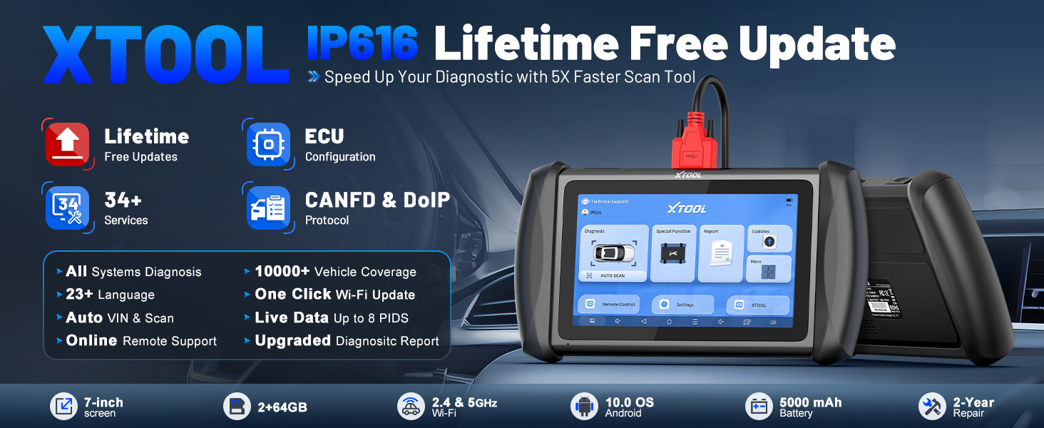 Amazon.com: XTOOL InPlus IP616 V2.0 OBD2 Scanner Diagnostic