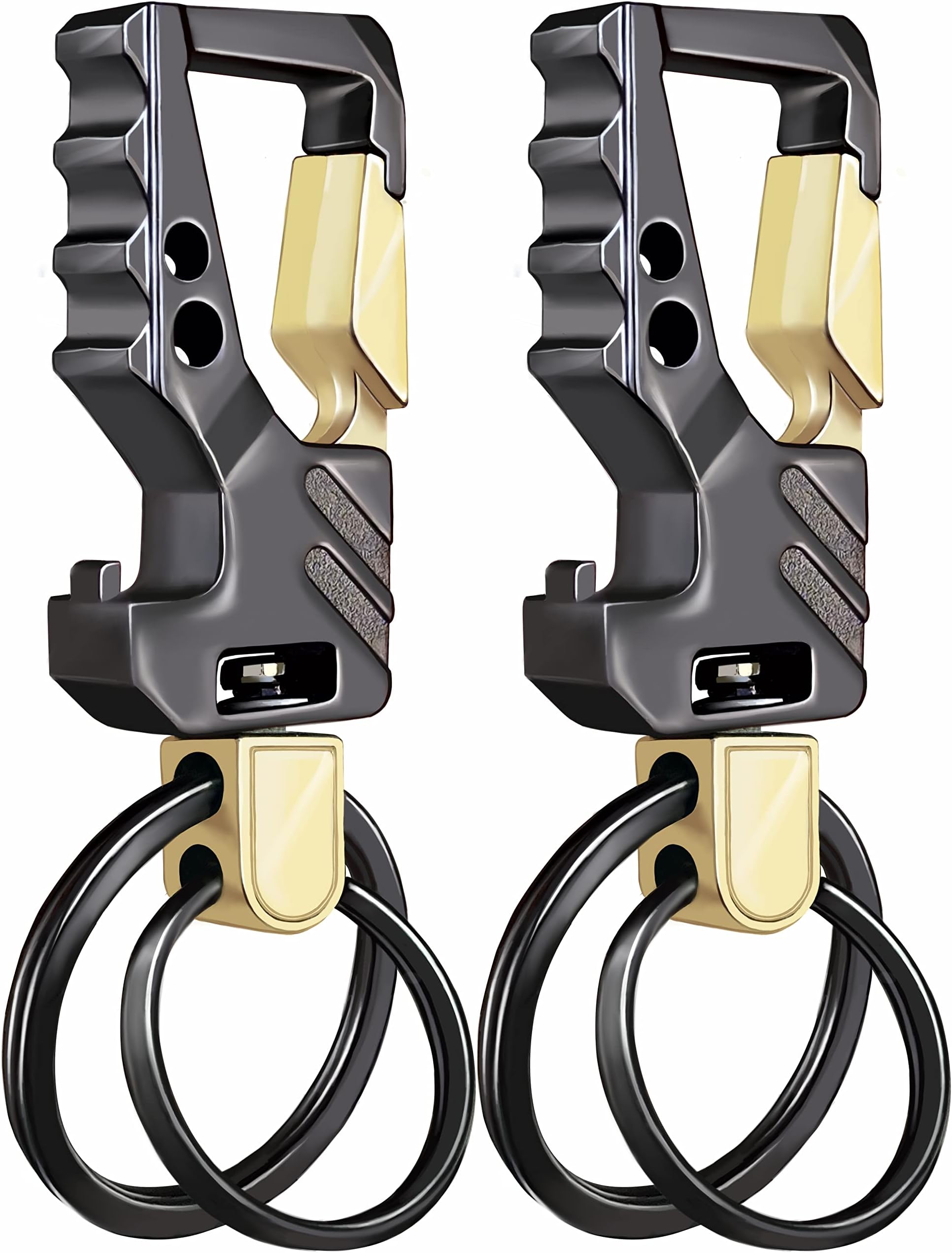 GABOX Keychain EDC Keyring Bottle Opener Auto Car Key Holder Tactical Carabiner Key Chain Clip Llaveros Porte-Clés