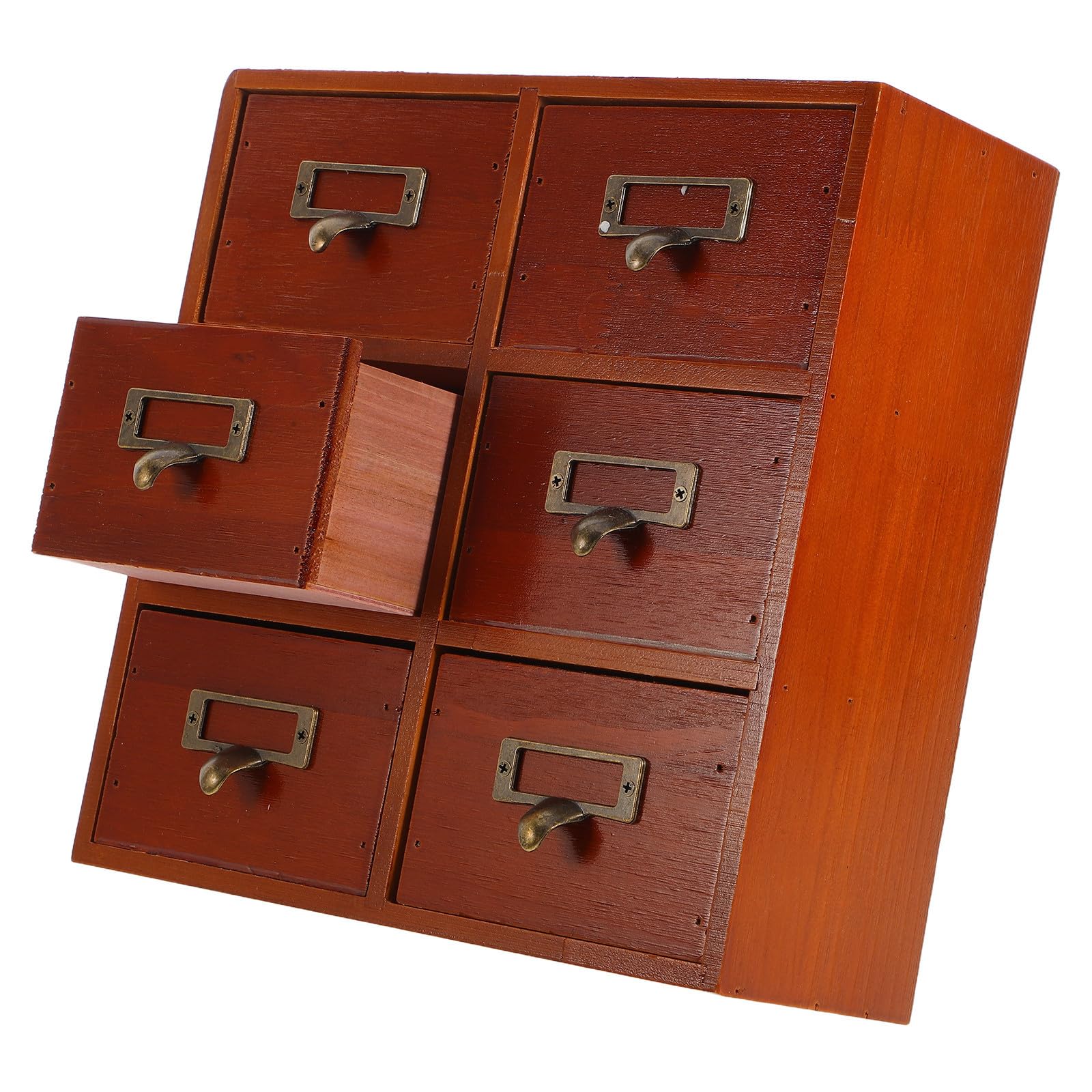 PRETYZOOM Organizador de Escritorio de Madera de 3 Niveles con Separadores