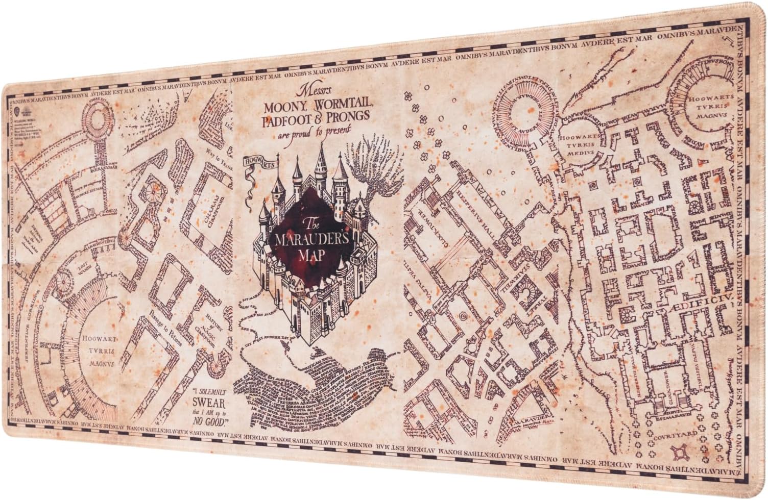 Grupo Erik Large Mouse Mat - Harry Potter Gifts | Gaming Mouse Pad XXL 80 x 35 cm - 31.5 x 13.8 in, Desk Mat Large, Gaming Desk Accessories | Marauders Map Gifts under 20 Pounds