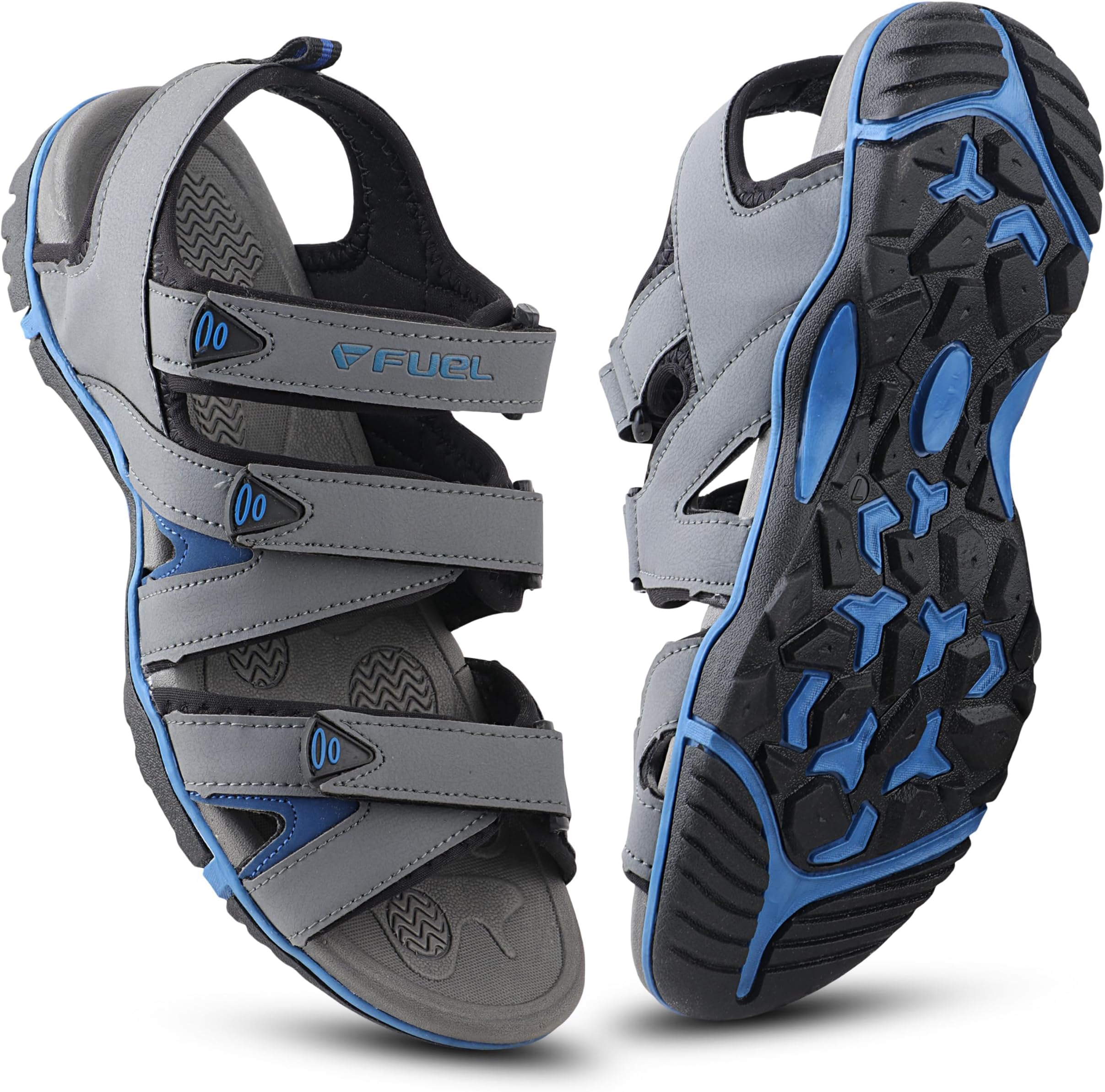 FUELSandals & Floaters for Mens & Boys Comfortable & Lightweight Dailywear, Anti-Skid Flexible & Breathable for Running, Walking Stylish Casual Sandal for Outdoor Footwear For Gents (Charlie)