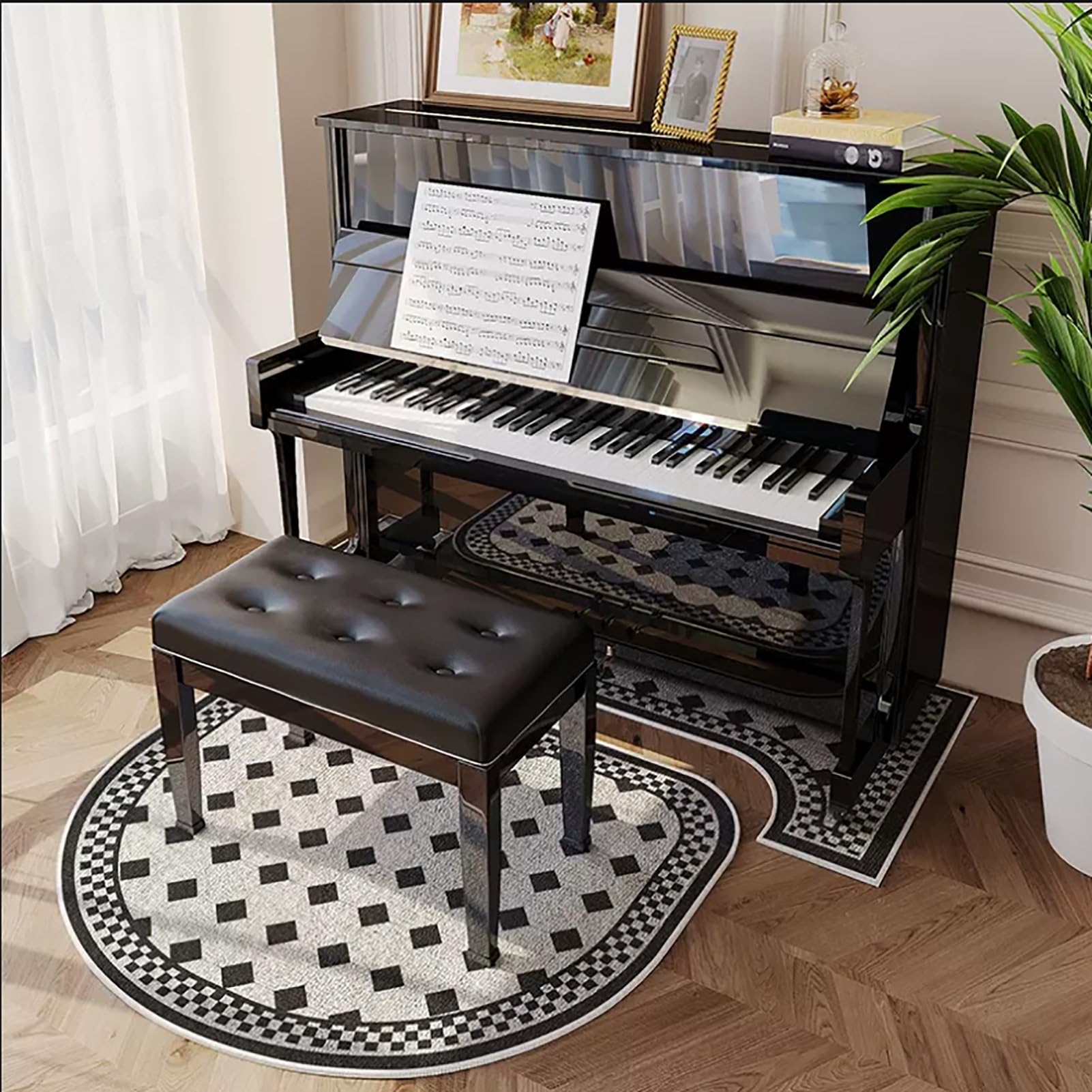Tappetini per pianoforte, Protezione for tappeti for pianoforte verticale, antirumore