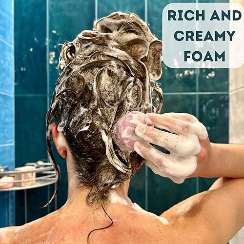 Miniatura 4 de Morava Barra de champú Ylang Ylang & Cocoa, champú nutritivo para cabello normal a seco/dañado, vegano y sin sulfato, libre de crueldad animal