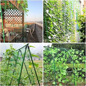 Trellis Thickening Plant Net with Large Mesh Width Trellis Net for Climbing Plants Cucumbers Tomatoes and Other Vegetable Plants Greenhouse Accessories - 2 m x 2.5 m