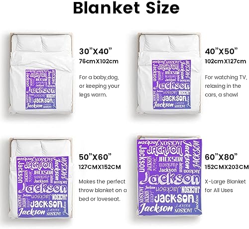 Vista 159 de Manta personalizada con texto, manta personalizada con nombre para madre, padre, adultos, amigos, amantes, perros, mascotas, manta de franela 01