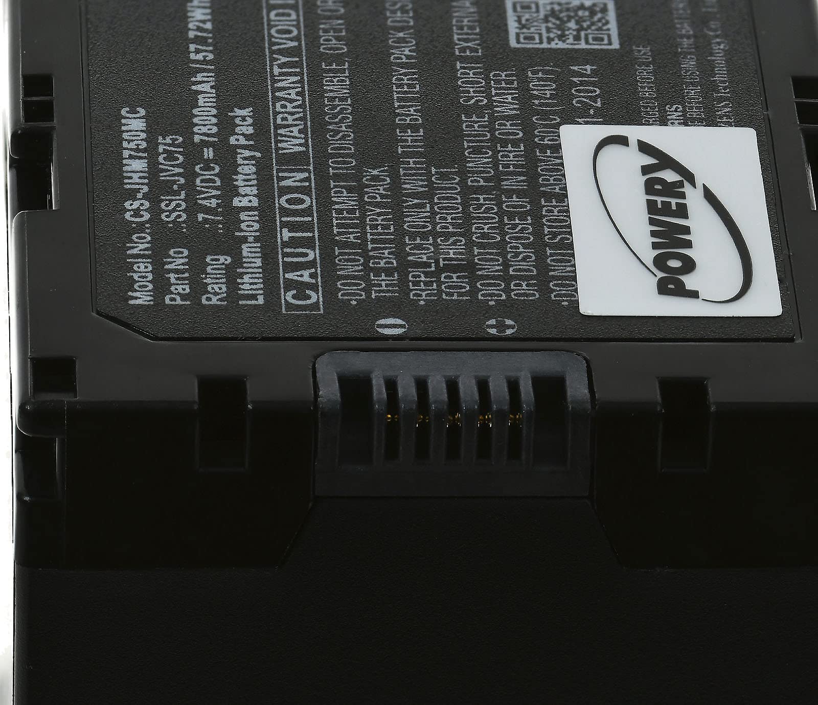Batterie d'alimentation pour caméra vidéo Professionnelle JVC GY-HM200 / GY-HM200E, 7,4V, Li-ION [ Batterie pour caméscope ]