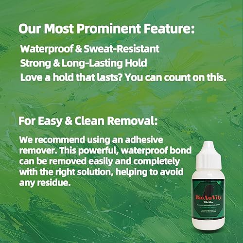 Miniatura 11 de Lace Glue Adhesive and Wig Glue for Lace Front Wigs - Waterproof & Sweat Proof, Strong Hold, Transparent & Seamless, Gentle Formula