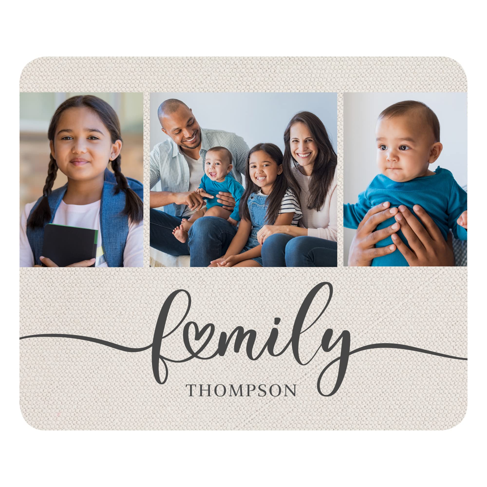 Lets Make Memories Personalized Family is Everything Photo Mouse Pad - Computer Accessory