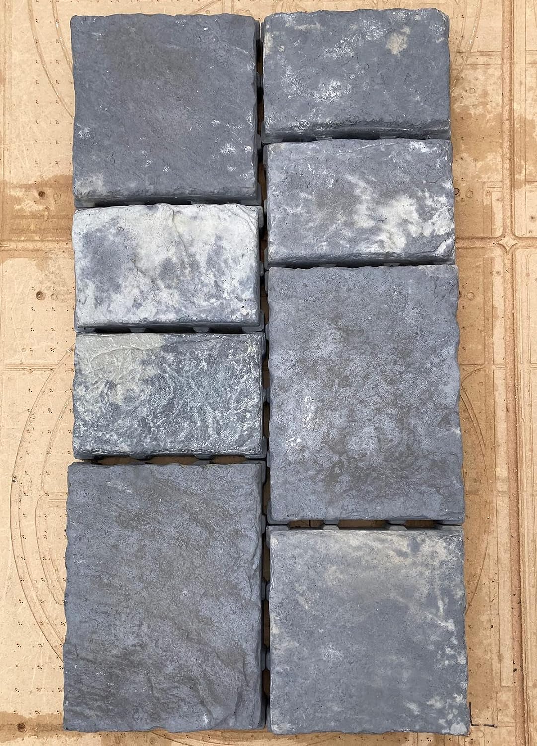 AUTUMN Rustic Cobblestone Molds for Concrete Cement, for DIY Flagstone Pavers, Garden Decor Molds, Set of 10 Unique designes image 2