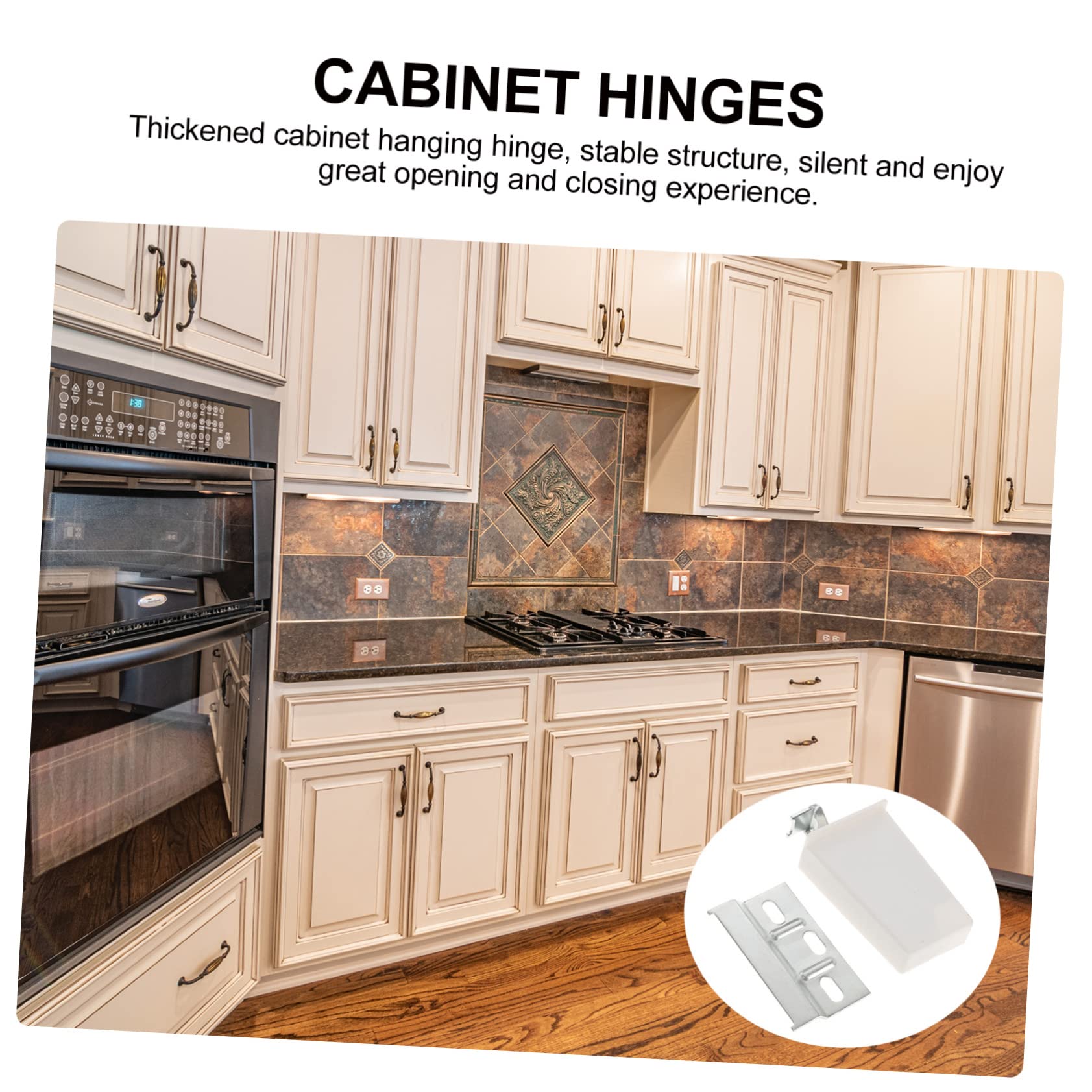 Homoyoyo 4 Sets Bisagras De Gabinete Abs Para Conexión De Muebles Soportes Metálicos Ajustables Adecuado Para Cocinas y Armarios Instalación Fácil y Segura