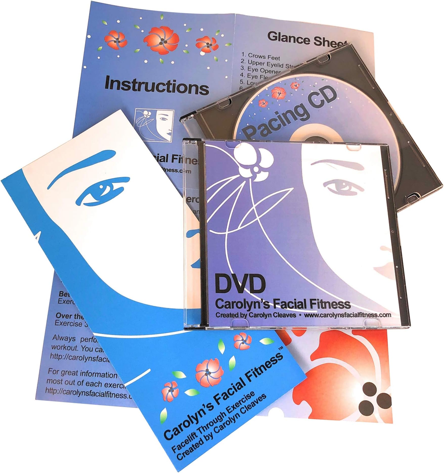 Facial Exercises by Carolyn's Facial Fitness - Value Pack with DVD