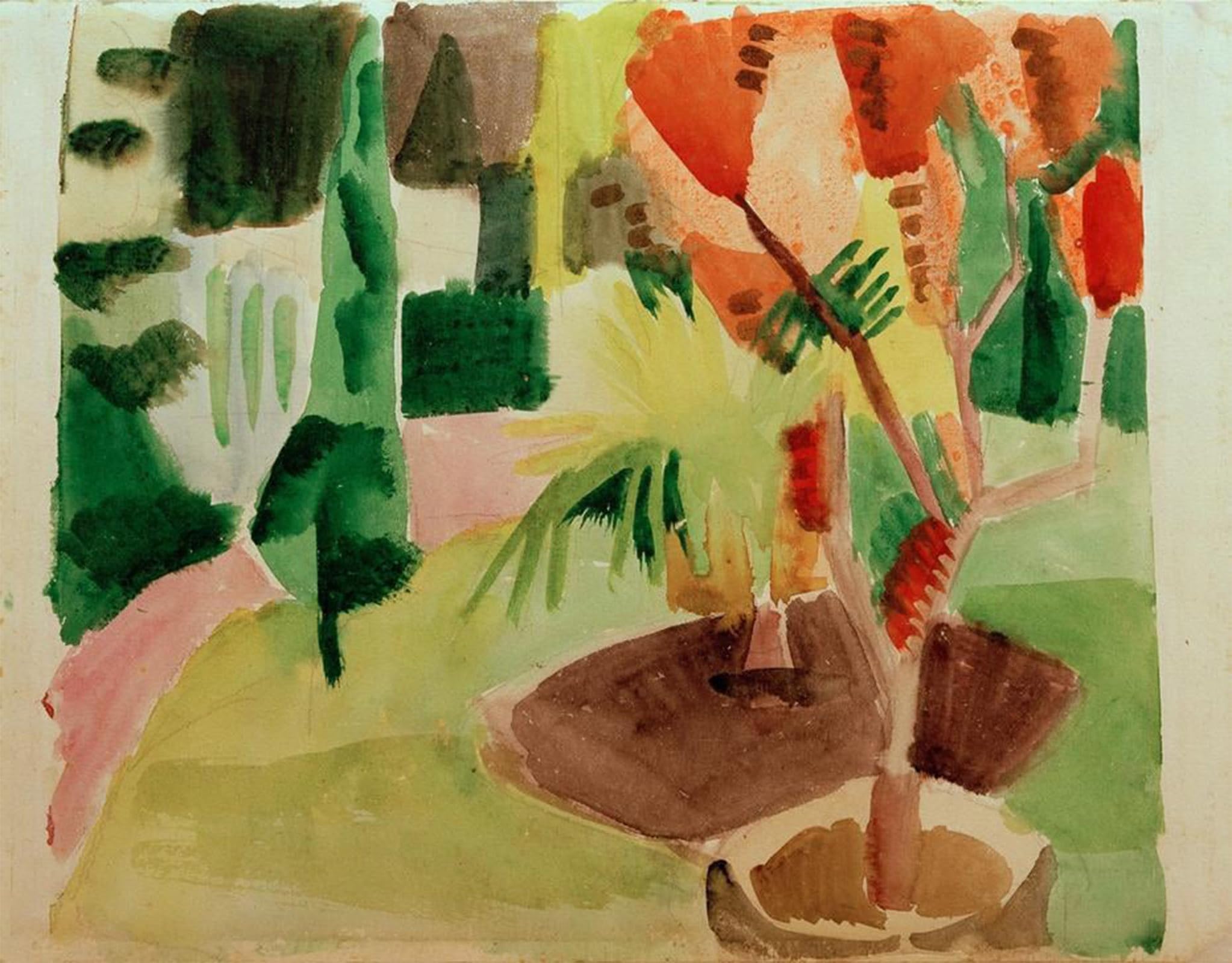Decoración del hogar con el lienzo artístico de August Macke 60x90cm 5