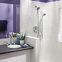 Vista 3 de Moen S6312 Icon Cabezal de ducha de una función de 5-7/8 pulgadas con caudal de 2.5 GPM, cromado