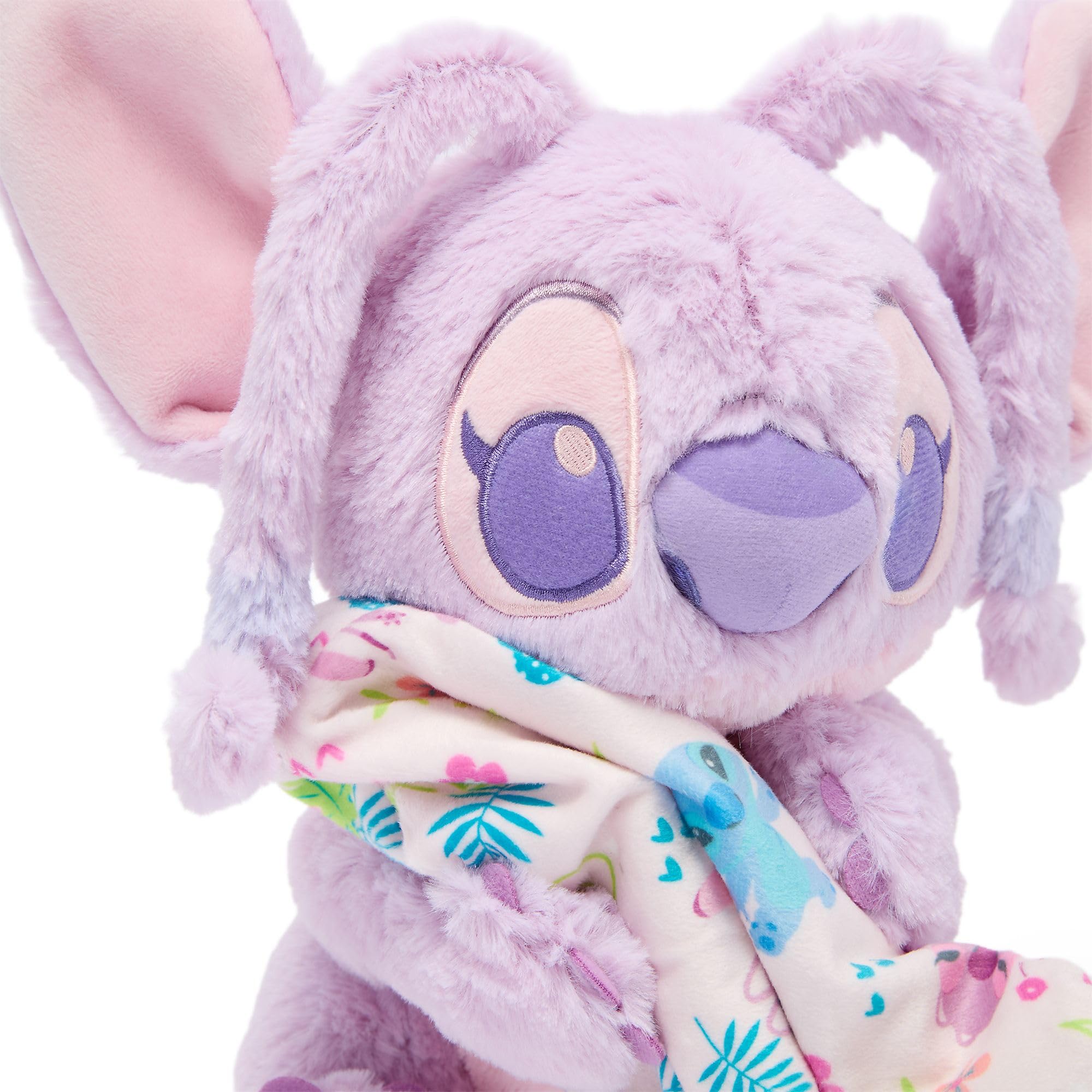 Disney Store Official Japón, Lilo y Stitch, Ángel, Peluche pequeño con Manta, 27 cm, Disney Babies