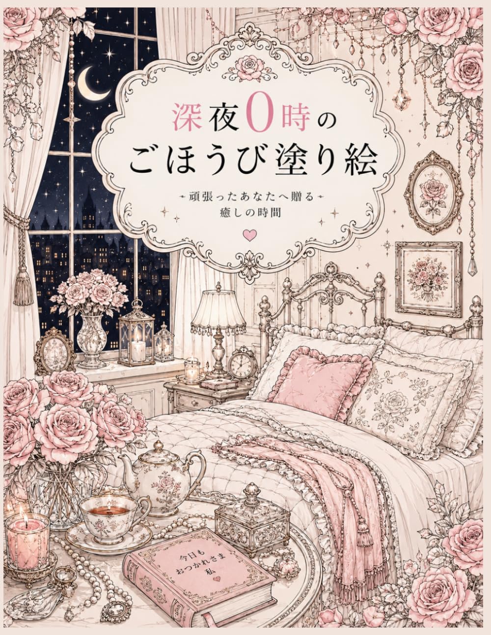 深夜０時のごほうび塗り絵: 頑張ったあなたへ贈る癒しの時間