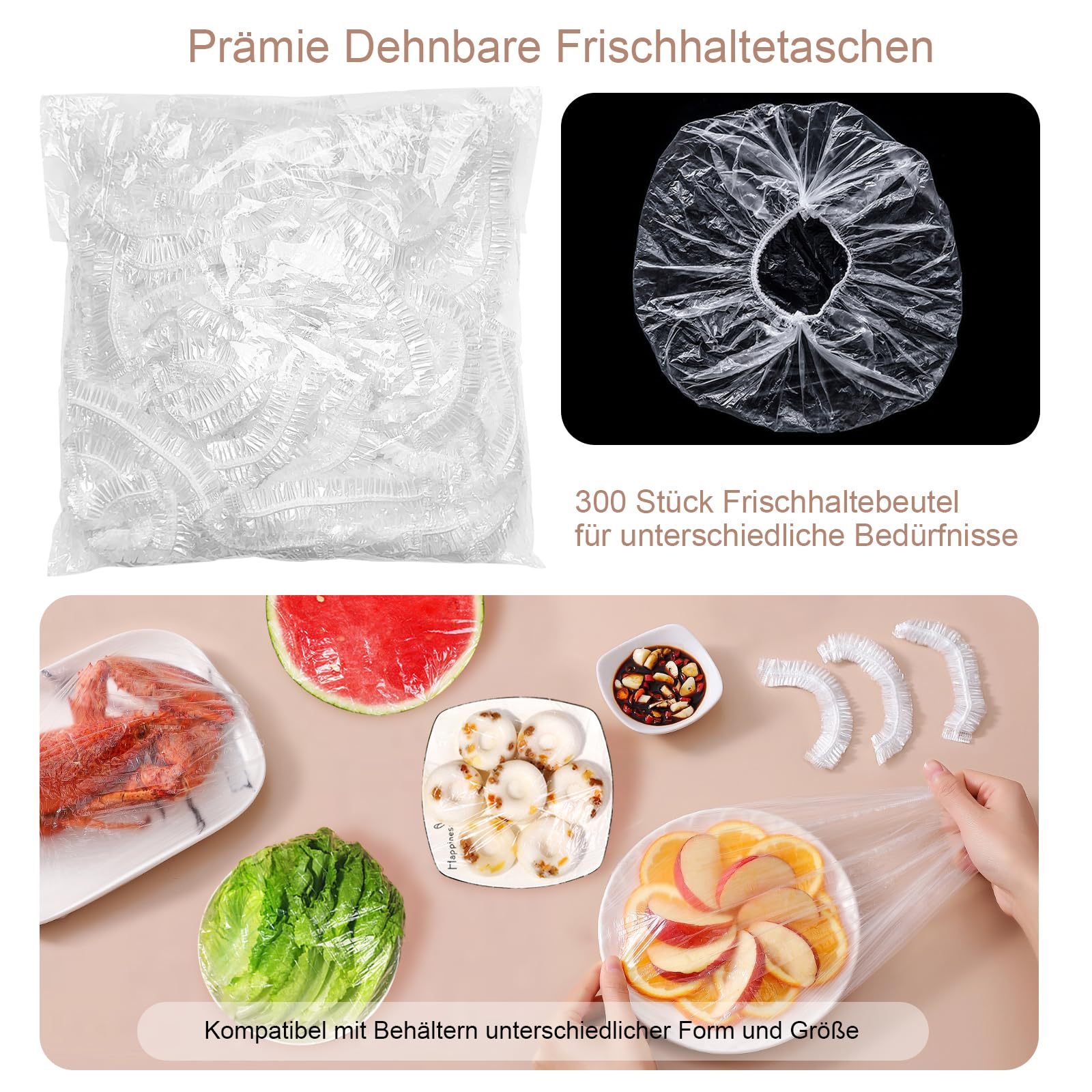 Rangement Hermétique 60 Couvercles Alimentaires Élastiques