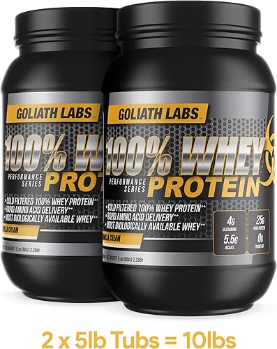 Miniatura 7 de Goliath Labs 100% proteína de suero en polvo 10 lb (mantequilla de maní y chocolate)