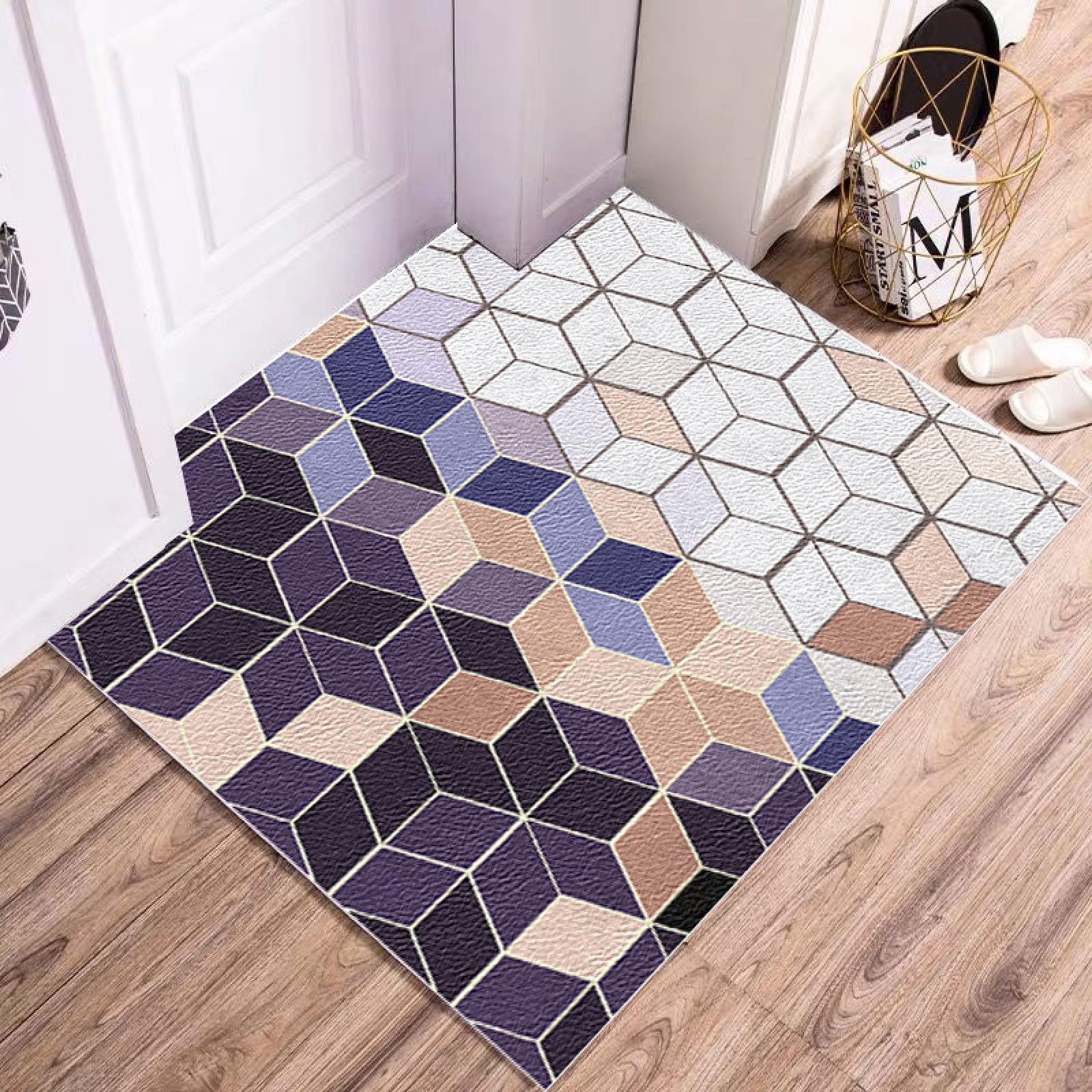 Alfombra de baño de tierra de diatomeas súper absorbente de secado rápido antideslizante de diatomita barro alfombra de baño, felpudo de oficina, cocina, comedor, sala de estar, pasillo, 80 x