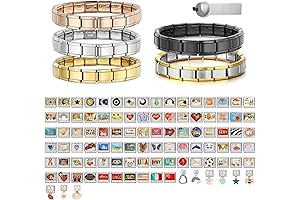 Italian Charms Pack: Personalized DIY Bracelet Starter with Up to 10 Charms