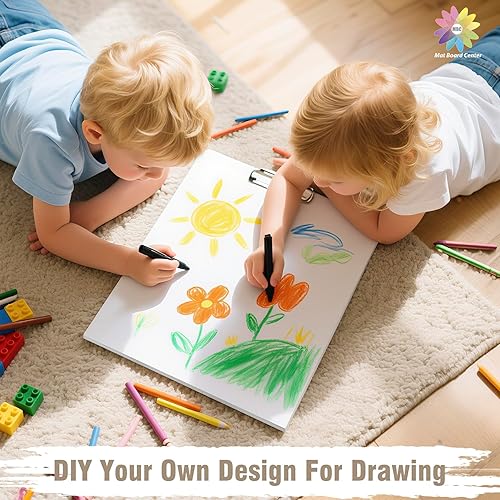 Miniatura 5 de MBC Mat Board Center Paquete de 10 tablas de espuma 11 x 14 pulgadas varios tamaños disponibles de 18 pulgadas de grosor tablas de espuma blanca sin