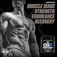 Vista 4 de PMD Sports CG5 Polvo Premium de Creatina y L Glutamina, Recuperación de Energía, Construcción de Músculo Delgado, Aumento del Rendimiento