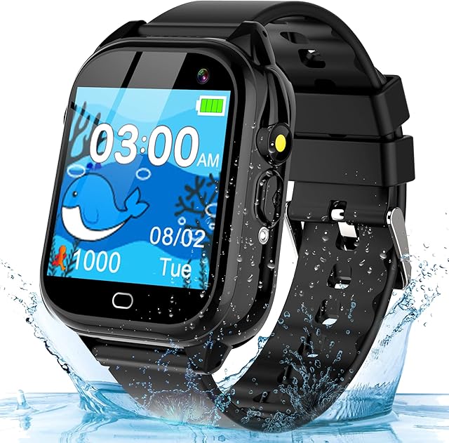 Phyulls Kids Smart Watch Boys, Smart Watch for Kids with 26 Puzzle Games Alarm Clock Music Camera Video Recorder Calendar Flashlight Pedometer Toddler Watch Toys for 4-12 Year Old Boys Girls