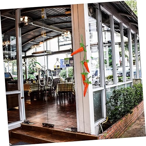 Miniatura 8 de Amosfun Zanahorias para nariz, decoraciones artificiales de plástico relleno, convenciones artificiales, vegetales artificiales, zanahorias para