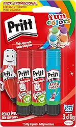 Pritt Multipack Original + Fun Colors Sortida, 3x10g