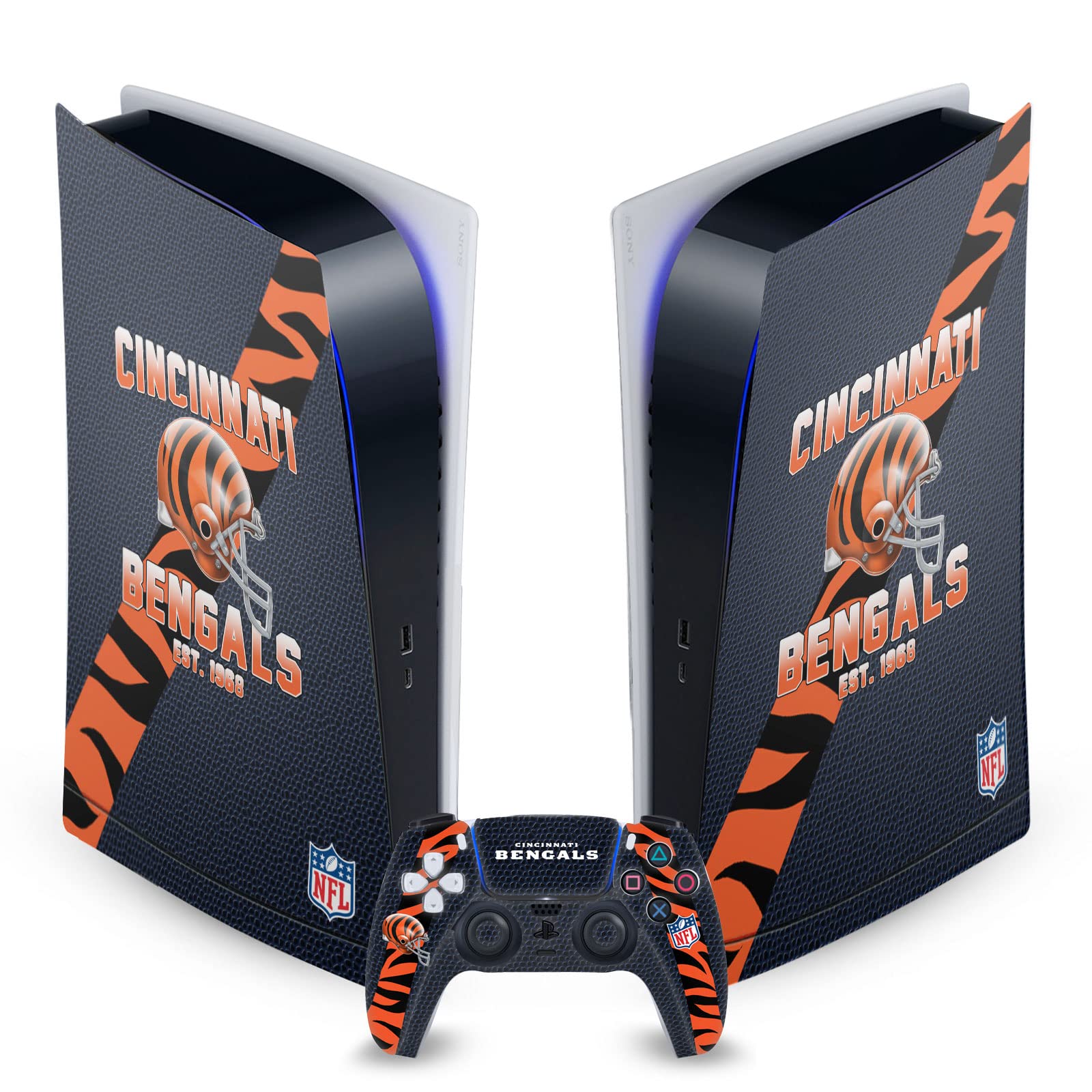 Plaque Frontale Autocollant PS5 Bengals pour protéger votre console