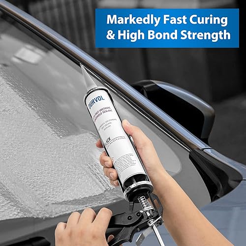 Miniatura 7 de Sellador adhesivo de uretano para parabrisas de vidrio automático, 1 unidad, color negro