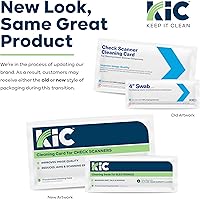 Vista 6 de KICTeam - Kit de limpieza para máquinas de escáner de cheques (25 tarjetas de limpieza y 6 hisopos de limpieza) - Incluye 25 limpiezas semanales