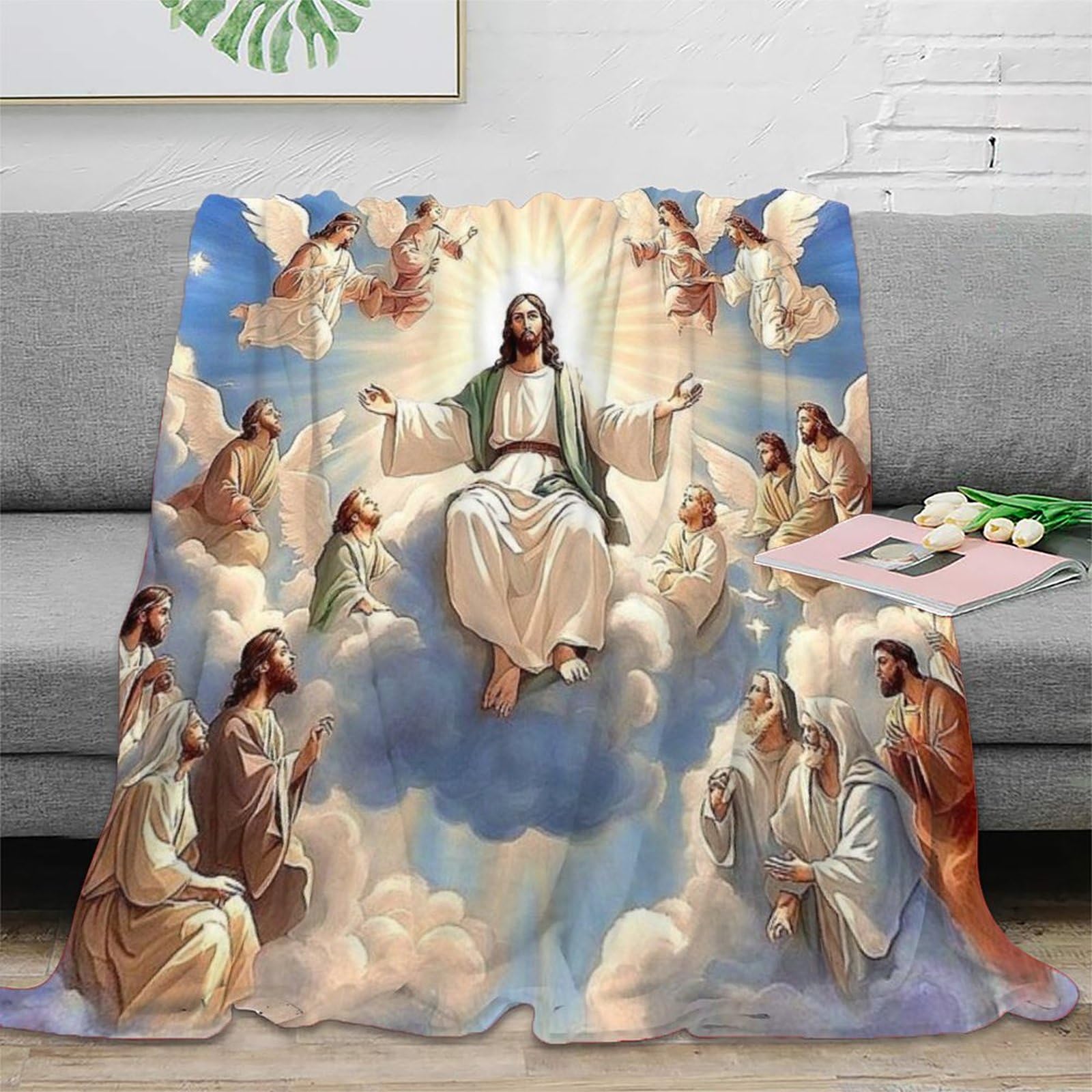 Strunt Jesus Printed Blanket,Ultra Warm Blanket, Living Blanket, Soft And Comfortable Throw, Sofa Blanket 40X50inch(100X130cm)