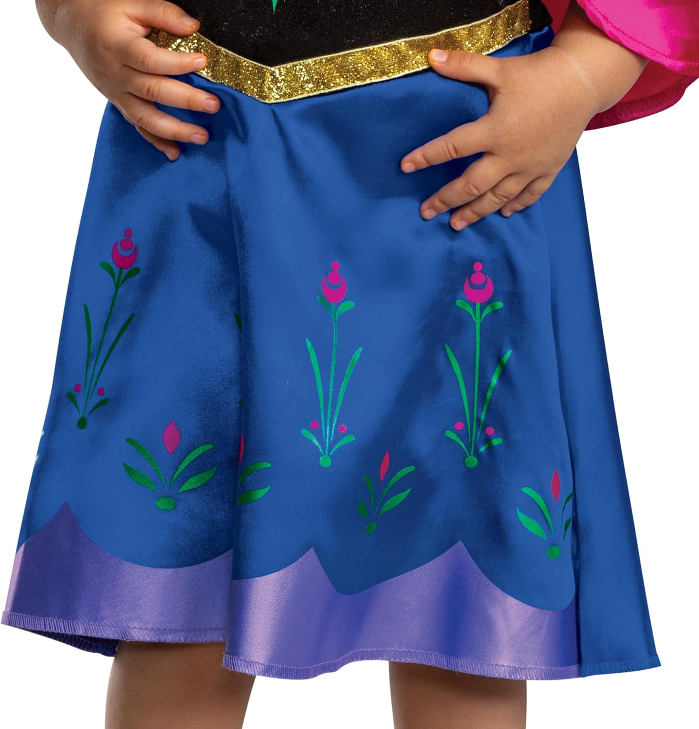 Disney Frozen Anna Traveling Infant Costume, Official Frozen Baby Costume Onsie with Cape, Size (12-18 months)