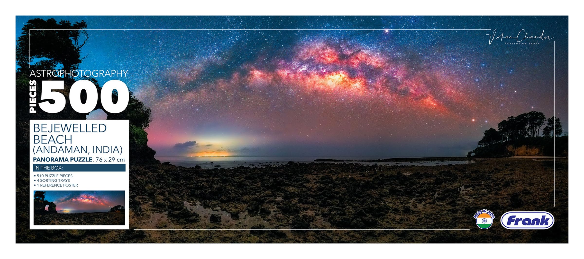 Frank Bejewelled Beach Panorama 500 Piece Jigsaw Puzzle for Adults & Kids Above 10 Years | Fun & Challenging Having Realistic Illustrations Puzzle Games for Stress Relief & Focus, Gifts for Teenagers-image-7