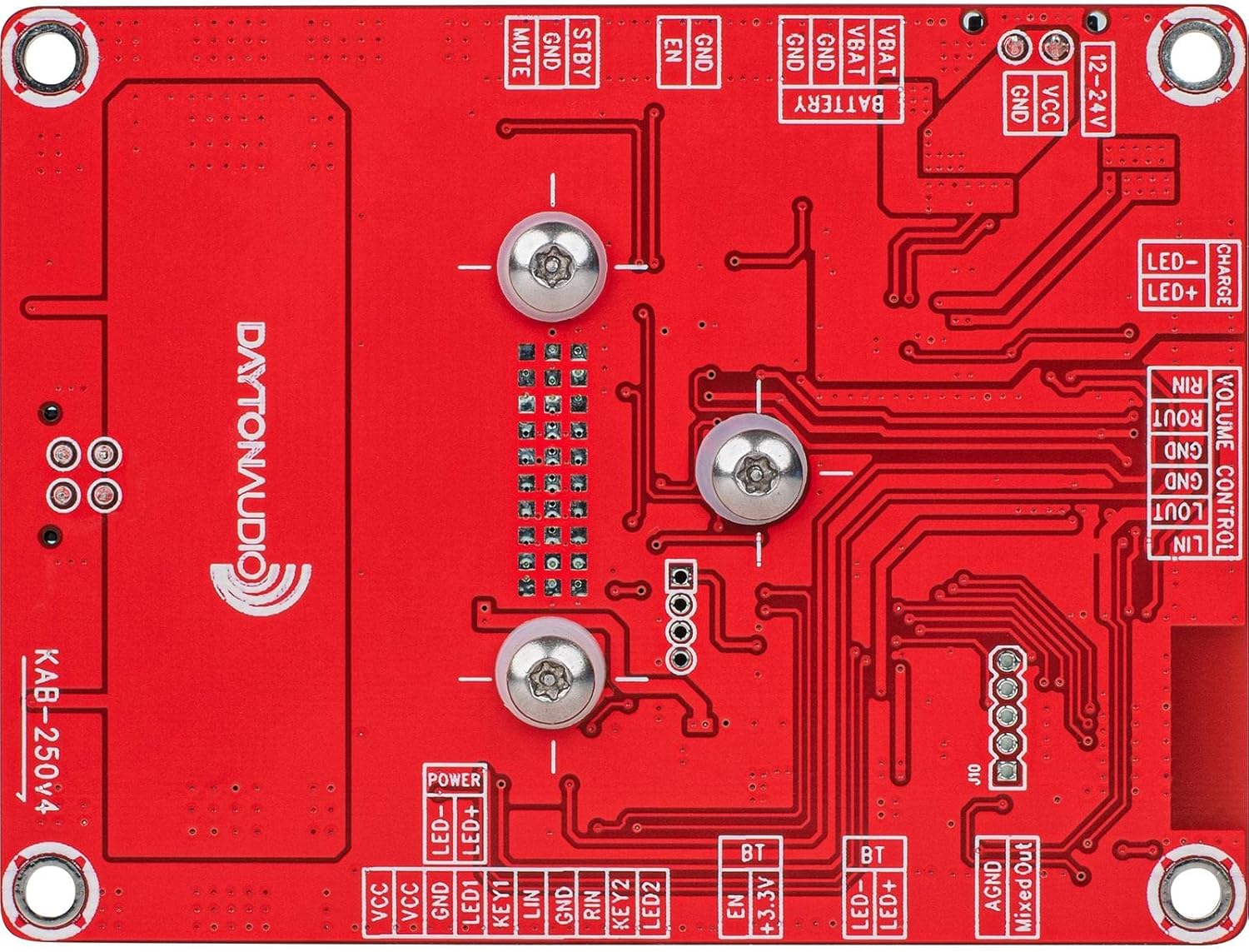 Dayton Audio KAB-250v4 2 x 50W Class D Audio Amplifier Board with Bluetooth 5.0