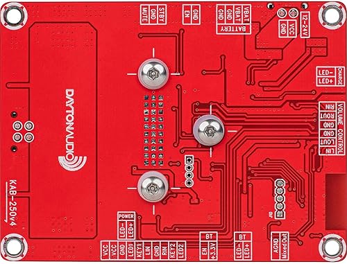 Miniatura 4 de Dayton Audio KAB-250v4 2 x 50W Clase D Amplificador de Audio Junta con Bluetooth 5.0